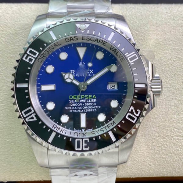 1:1 SUPER REPLICA ROLEX DEEPSEA 116660 D-BLUE AR FACTORY STAINLESS STEEL 904L BLUE GRADIENT BLACK DIAL