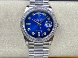 1:1 SUPER REPLICA ROLEX DAY DATE M128396TBR-0008 36MM GM FACTORY DIAMOND-SET BEZEL