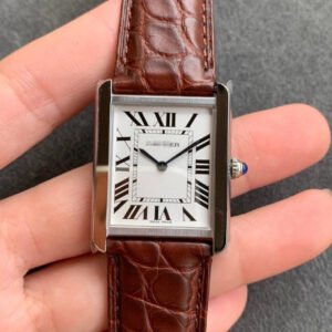 1:1 SUPER REPLICA CARTIER TANK WSTA0028 K11 FACTORY LEATHER STRAP