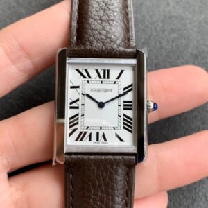 1:1 SUPER REPLICA CARTIER TANK WSTA0030 K11 FACTORY STAINLESS STEEL BEZEL