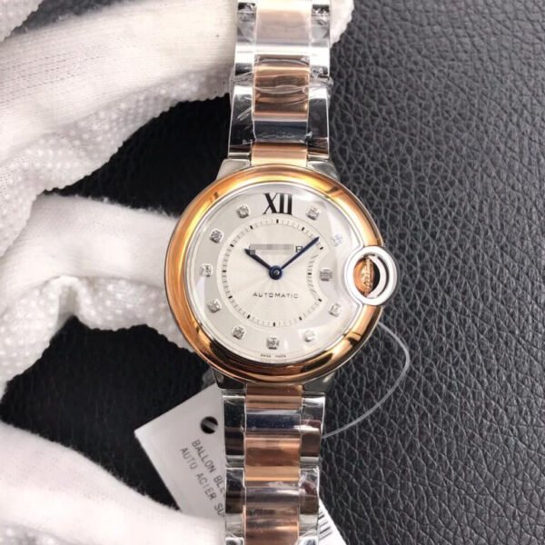 1:1 SUPER REPLICA BALLON BLEU DE CARTIER 28MM V6 FACTORY STAINLESS STEEL BEZEL