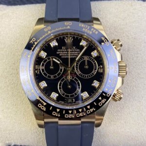 1:1 SUPER REPLICA ROLEX COSMOGRAPH DAYTONA M116518LN-0046 CLEAN FACTORY BLACK RUBBER STRAP