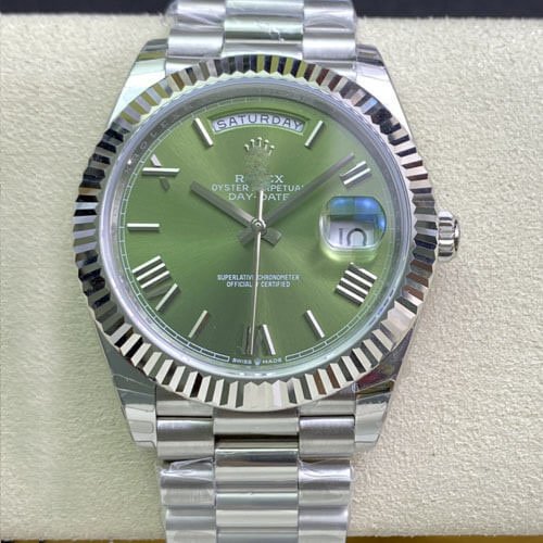 1:1 SUPER REPLICA ROLEX DAY DATE M228239-0033 EW FACTORY STAINLESS STEEL STRAP