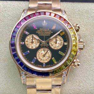 1:1 SUPER REPLICA ROLEX DAYTONA 116595 RBOW TW FACTORY BLACK DIAL