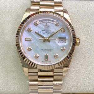 1:1 SUPER REPLICA ROLEX DAY DATE M128235-0029 EW FACTORY ROSE GOLD CASE