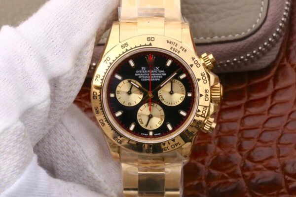 1:1 SUPER REPLICA ROLEX DAYTONA COSMOGRAPH M116508-0009 JH FACTORY BLACK DIAL