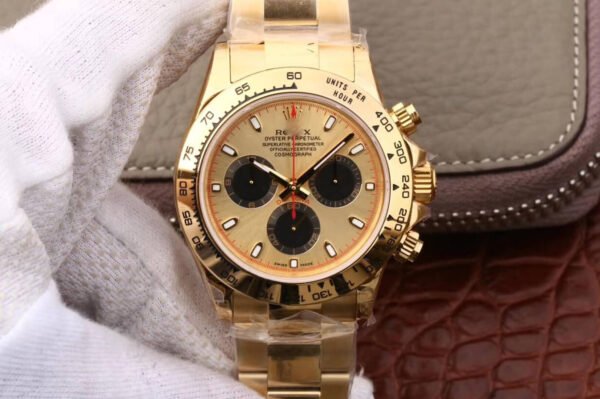 1:1 SUPER REPLICA ROLEX DAYTONA 116508 JH FACTORY GOLD CASE