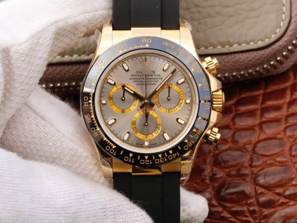 1:1 SUPER REPLICA ROLEX DAYTONA COSMOGRAPH 116518LN JH FACTORY RUBBER STRAP