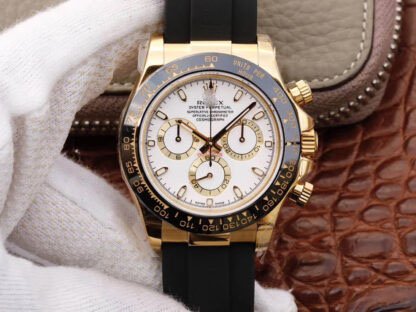1:1 SUPER REPLICA ROLEX DAYTONA COSMOGRAPH M116518LN-0041 JH FACTORY RUBBER STRAP