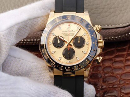 1:1 SUPER REPLICA ROLEX DAYTONA COSMOGRAPH 116518LN JH FACTORY RUBBER STRAP