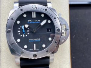 1:1 SUPER REPLICA PANERAI SUBMERSIBLE PAM01229 VS FACTORY BLACK RUBBER STRAP