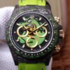 1:1 SUPER REPLICA ROLEX DAYTONA COSMOS CHRONOGRAPH CARBON FIBER EDITION GREEN EXPLODED DRAGON DIAL