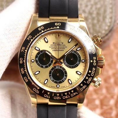 1:1 SUPER REPLICA ROLEX DAYTONA M116518LN-0048 NOOB FACTORY CHAMPAGNE DIAL 4130 MOVEMENT