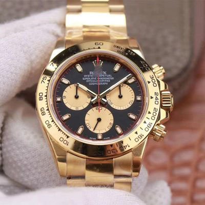 1:1 SUPER REPLICA ROLEX DAYTONA M116508-0009 NOOB FACTORY BLACK DIAL 4130 MOVEMENT