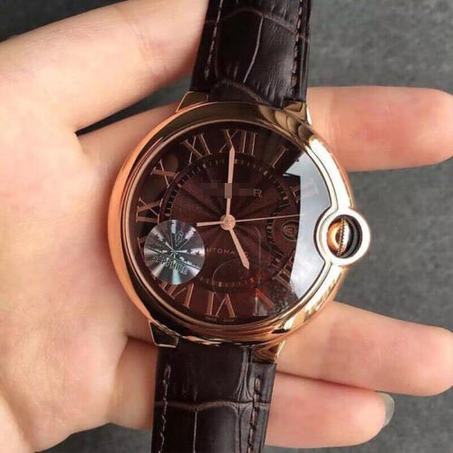 1:1 SUPER REPLICA BALLON BLEU DE CARTIER W6920037 V6 FACTORY BROWN STRAP