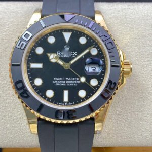 1:1 SUPER REPLICA ROLEX YACHT MASTER M226658-0001 42MM OW FACTORY BLACK RUBBER STRAP