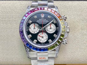 1:1 SUPER REPLICA ROLEX DAYTONA COSMOGRAPH 116599 RBOW JH FACTORY STAINLESS STEEL STRAP