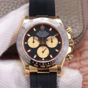 1:1 SUPER REPLICA ROLEX DAYTONA M116518LN-0047 NOOB FACTORY BLACK DIAL 4130 MOVEMENT