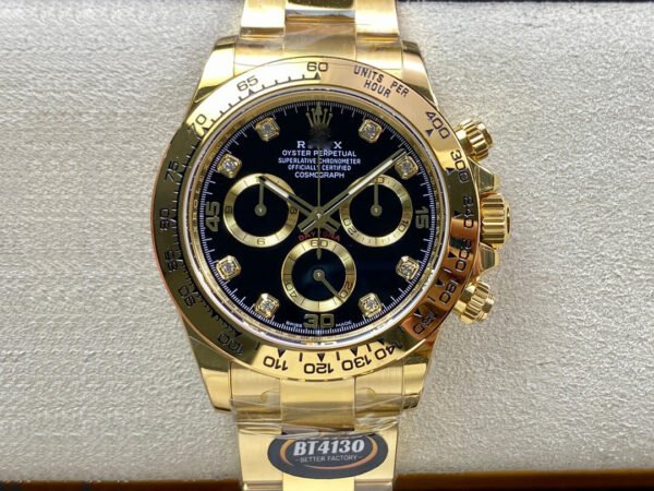 1:1 SUPER REPLICA ROLEX DAYTONA M116508-0016 BT FACTORY GOLD CASE