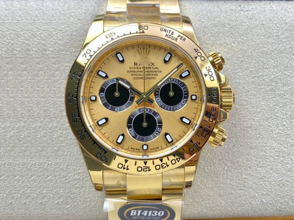 1:1 SUPER REPLICA ROLEX DAYTONA M116508-0014 BT FACTORY CHAMPAGNE DIAL