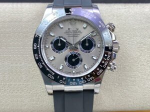 1:1 SUPER REPLICA ROLEX DAYTONA M116519LN-0027 BT FACTORY BLACK RUBBER STRAP