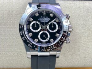 1:1 SUPER REPLICA ROLEX DAYTONA M116519LN-0025 BT FACTORY RUBBER STRAP