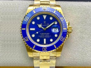 1:1 SUPER REPLICA ROLEX SUBMARINER M116618LB-0003 VS FACTORY GOLD STRAP