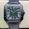 1:1 SUPER REPLICA CARTIER SANTOS WSSA0039 GF FACTORY BLACK STRAP