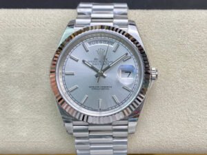 1:1 SUPER REPLICA ROLEX DAY DATE 40MM EW FACTORY STAINLESS STEEL STRAP
