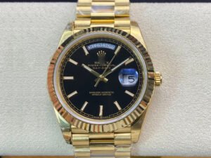 1:1 SUPER REPLICA ROLEX DAY DATE 40MM EW FACTORY GOLD STRAP
