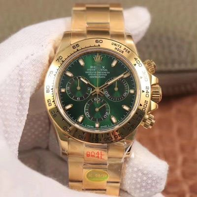 1:1 SUPER REPLICA ROLEX DAYTONA M116508-0013 NOOB FACTORY GREEN DIAL 4130 MOVEMENT