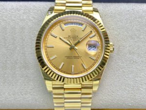 1:1 SUPER REPLICA ROLEX DAY DATE M228238-0003 40MM EW FACTORY GOLD DIAL