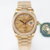 1:1 REPLICA ROLEX DAY DATE M128348RBR-0008 EW FACTORY GOLD CASE