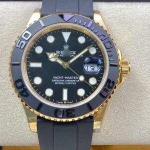 1:1 SUPER REPLICA ROLEX YACHT MASTER M226658-0001 42MM OW FACTORY BLACK RUBBER STRAP