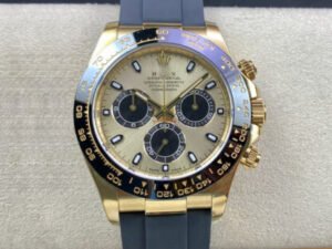 1:1 SUPER REPLICA ROLEX COSMOGRAPH DAYTONA M116518LN-0048 CLEAN FACTORY GREY RUBBER STRAP
