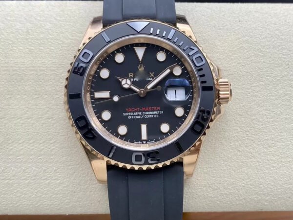 1:1 SUPER REPLICA ROLEX YACHT MASTER M126655-0002 CLEAN FACTORY RUBBER STRAP