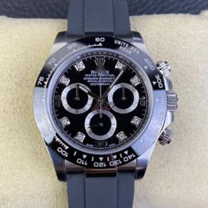 1:1 SUPER REPLICA ROLEX COSMOGRAPH DAYTONA M116519LN-0025 CLEAN FACTORY BLACK RUBBER STRAP
