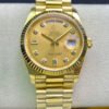 0-83 1:1 SUPER REPLICA ROLEX DAY-DATE M128238-0008 YELLOW GOLD EW FACTORY CHAMPAGNE DIAL