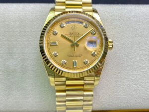 1:1 SUPER REPLICA ROLEX DAY-DATE M128238-0008 YELLOW GOLD EW FACTORY CHAMPAGNE DIAL