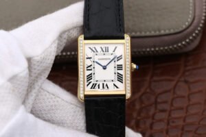 1:1 SUPER REPLICA CARTIER TANK LADIES K11 FACTORY DIAMOND-SET BEZEL