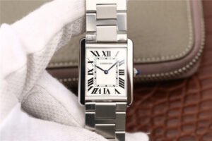 1:1 SUPER REPLICA CARTIER TANK W5200013 K11 FACTORY STAINLESS STEEL STRAP