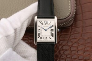 1:1 SUPER REPLICA CARTIER TANK WSTA0028 K11 FACTORY BLACK STRAP