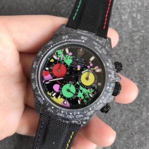1:1 SUPER REPLICA ROLEX DAYTONA COSMOGRAPH CARBON FIBER DIW CUSTOMIZED VERSION NOOB FACTORY COLOR DIAL