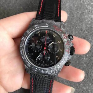 1:1 SUPER REPLICA ROLEX DAYTONA COSMOGRAPH CARBON FIBER DIW CUSTOMIZED VERSION NOOB FACTORY BLACK DIAL