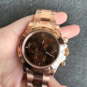 1:1 SUPER REPLICA ROLEX DAYTONA M116505-0011 NOOB FACTORY ROSE GOLD STRAP
