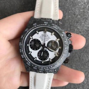 1:1 SUPER REPLICA ROLEX DAYTONA COSMOGRAPH CARBON FIBER DIW CUSTOMIZED VERSION NOOB FACTORY WHITE DIAL