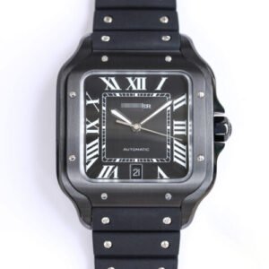 1:1 SUPER REPLICA CARTIER SANTOS WSSA0039 GF FACTORY CHARCOAL BLACK CASE