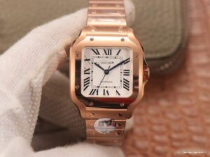 1:1 SUPER REPLICA CARTIER DE SANTOS WSSA0010 BV FACTORY ROSE GOLD CASE