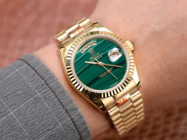 1:1 SUPER REPLICA ROLEX DAY DATE PRESIDENT 18238 MALACHITE GREEN DIAL