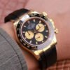 1:1 SUPER REPLICA ROLEX DAYTONA M116518LN-0047 NOOB FACTORY BLACK DIAL 4130 MOVEMENT